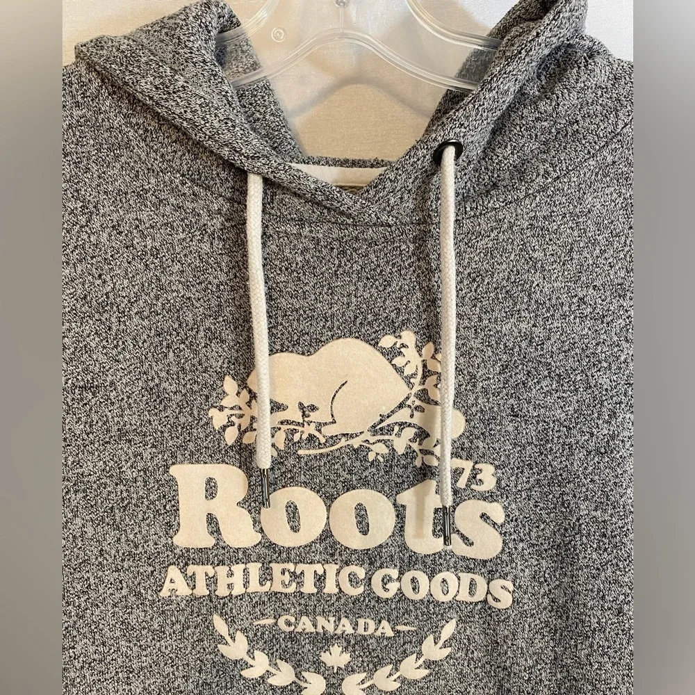 Roots 73 Salt and Pepper  Kanga Pull Over Hoodie Adult Med - Picture 3 of 9